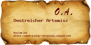 Oestreicher Artemisz névjegykártya